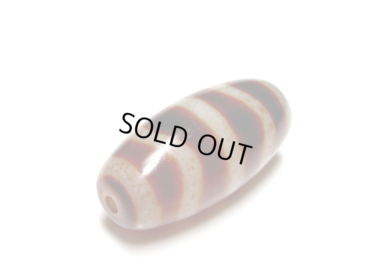 画像3: 老鉱朱砂紅・水紋天珠 32mm (3)