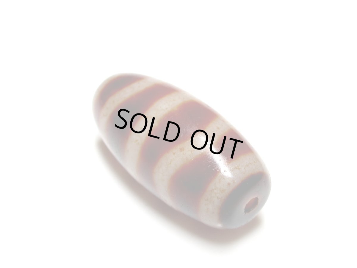 画像4: 老鉱朱砂紅・水紋天珠 32mm (4)