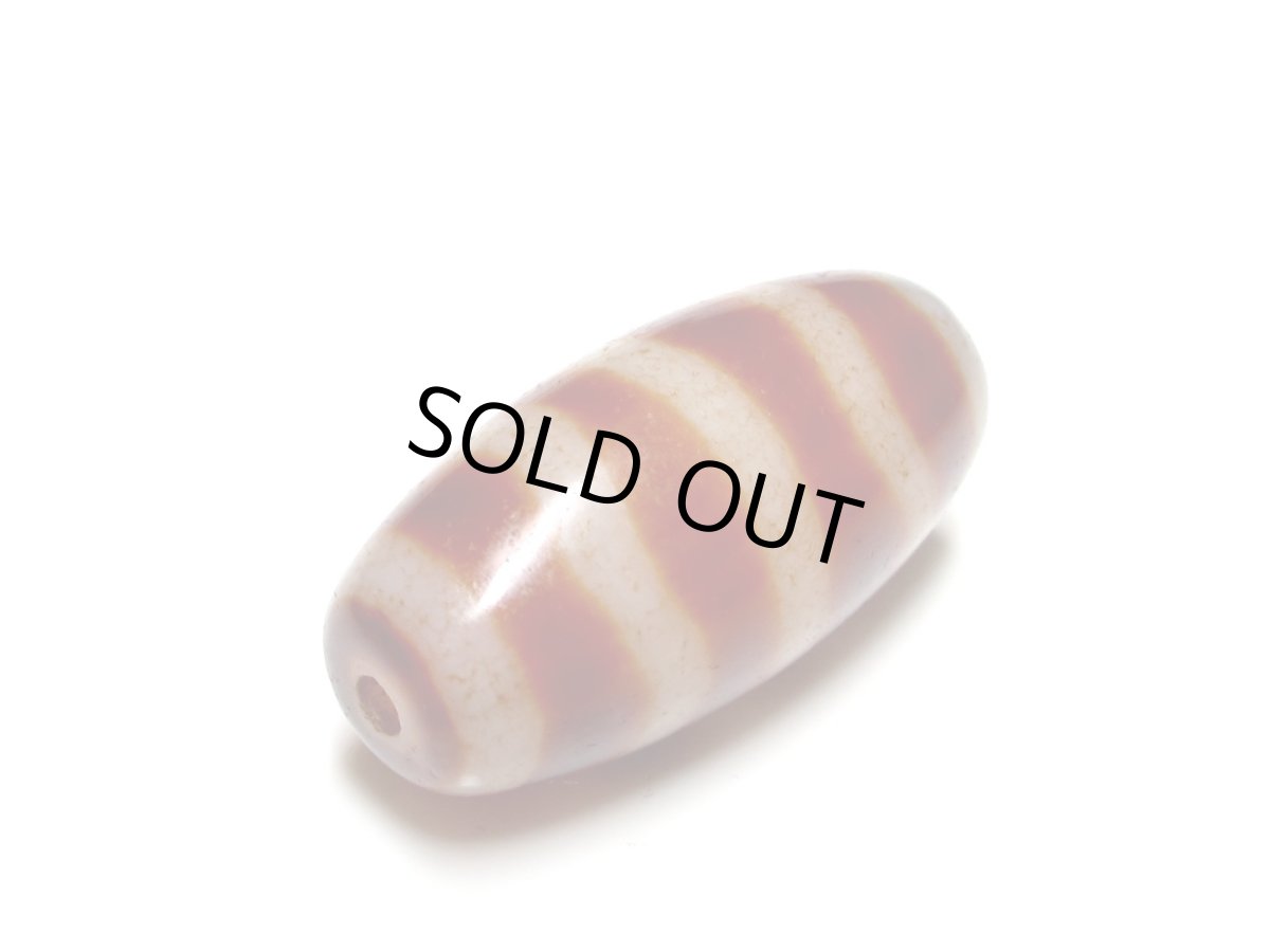 画像5: 老鉱朱砂紅・水紋天珠 32mm (5)