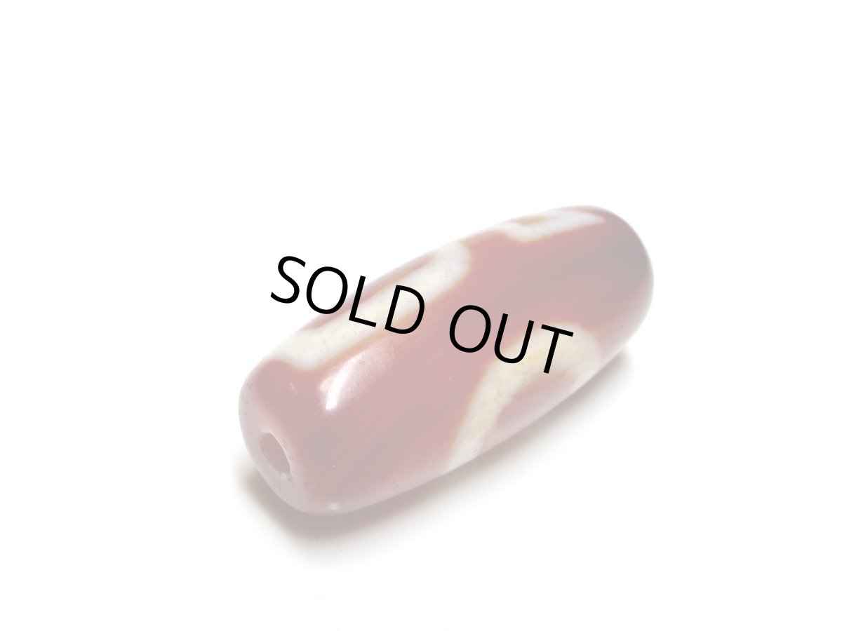 画像5: 老鉱朱砂紅・一眼財神天珠 29mm (5)