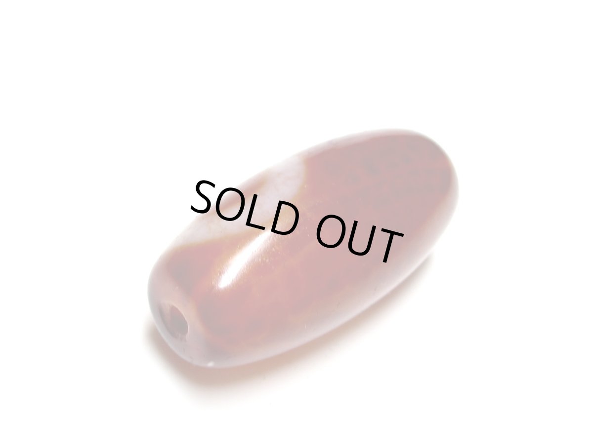 画像5: 老鉱朱砂紅・日月星天珠 31.5mm (5)