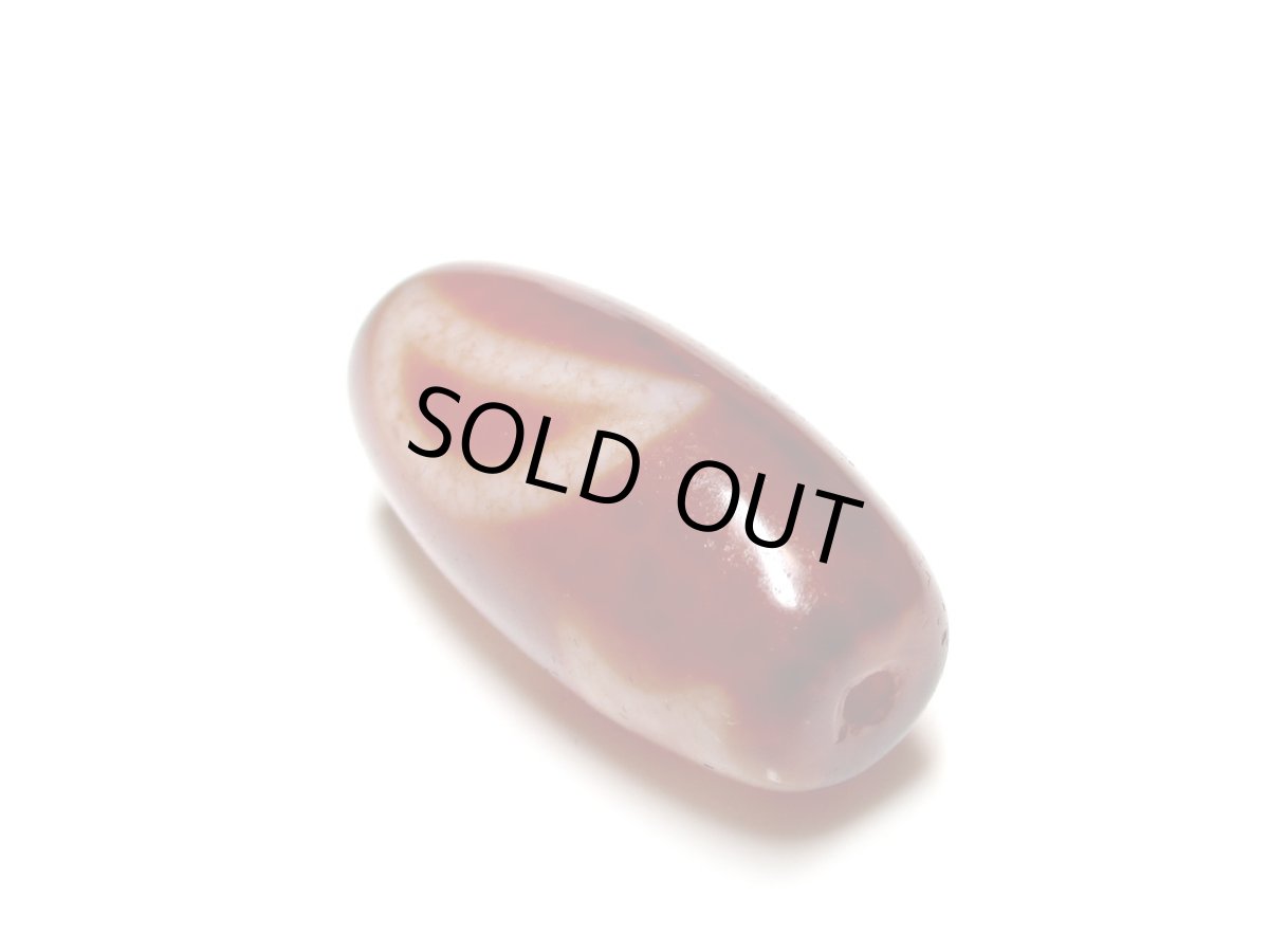 画像6: 老鉱朱砂紅・日月星天珠 31.5mm (6)