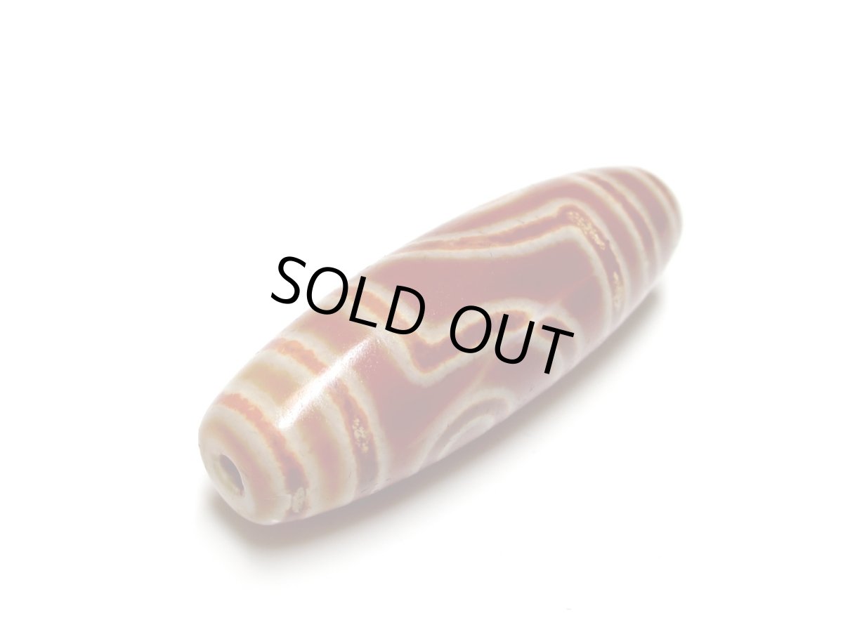 画像5: 老鉱朱砂紅・二眼天珠 39.5mm (5)