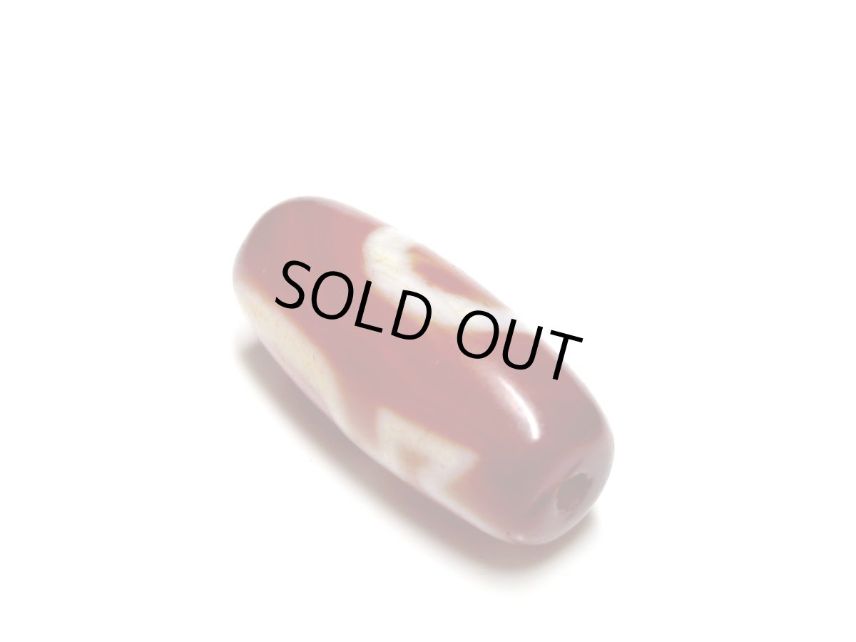 画像6: 老鉱朱砂紅・一眼財神天珠 29mm (6)