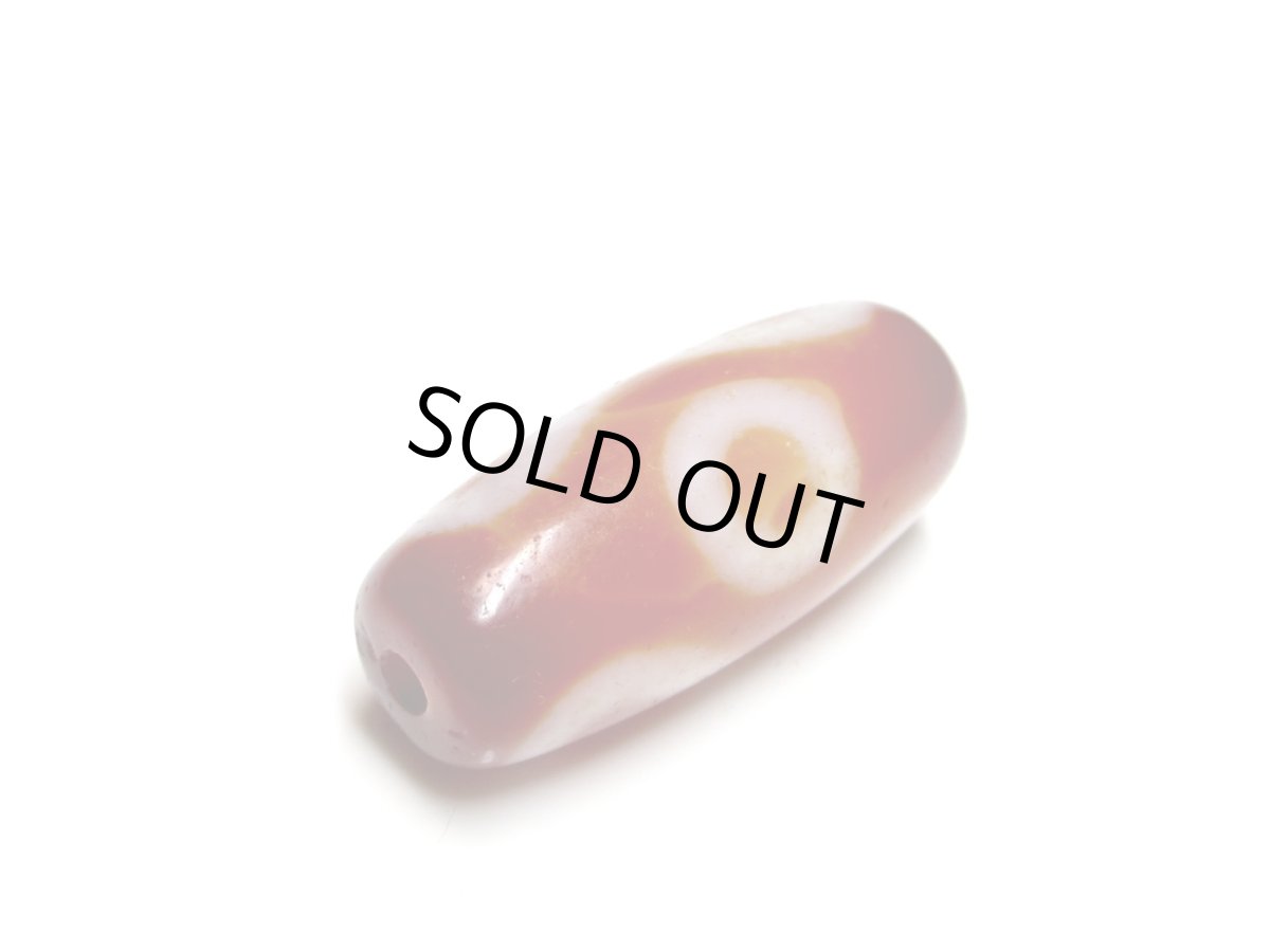 画像5: 老鉱朱砂紅・二眼大鵬鳥天珠 28.5mm (5)