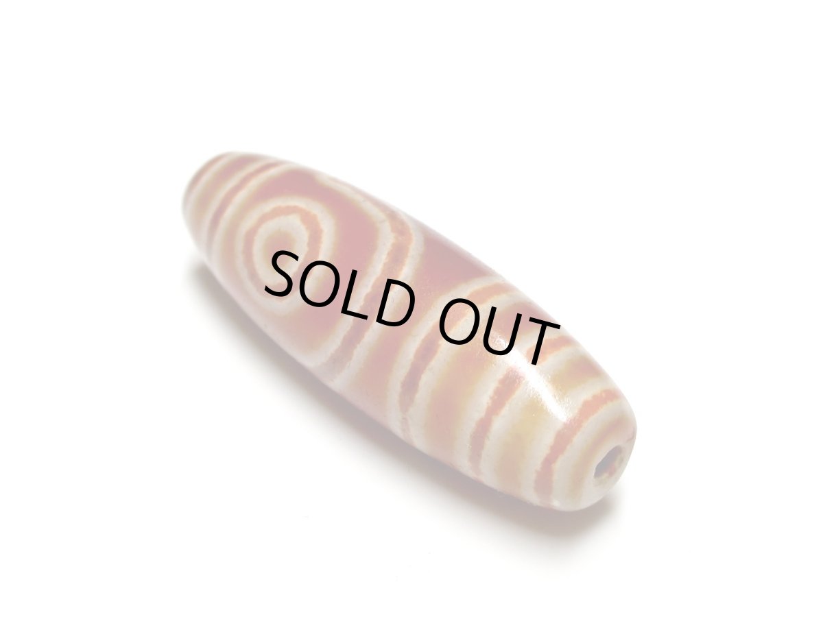 画像2: 老鉱朱砂紅・二眼天珠 39.5mm (2)