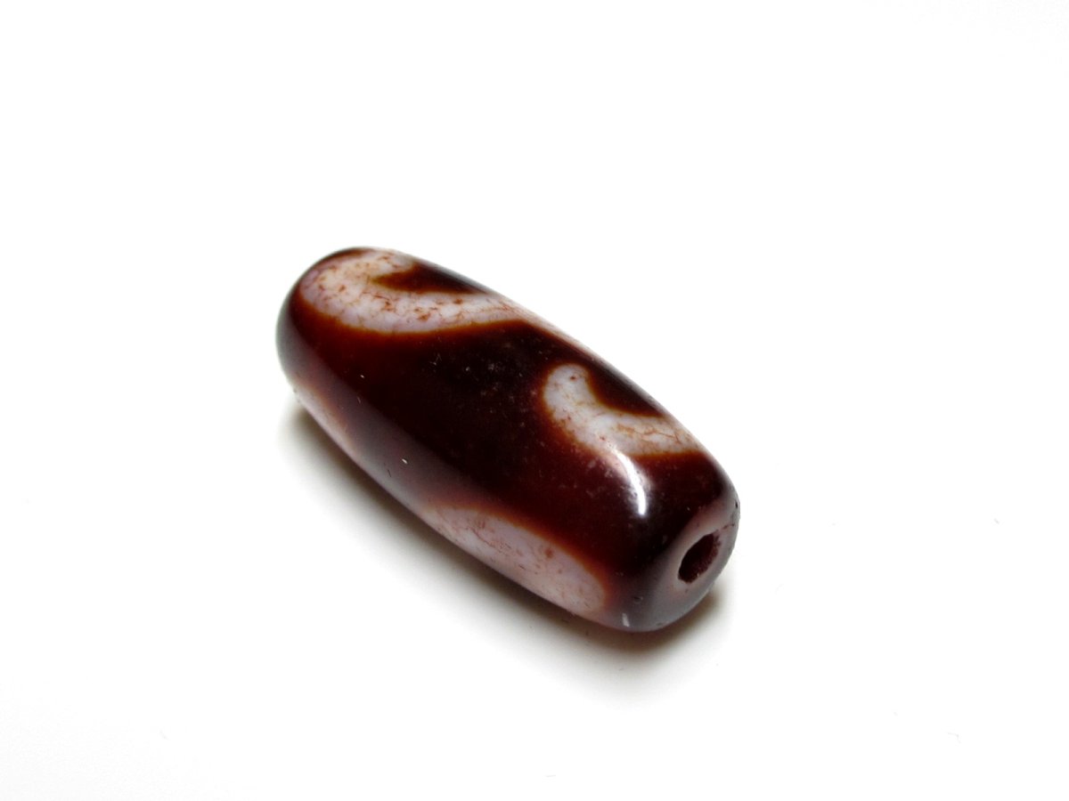 画像6: 高級老鉱朱砂紅・水蓮花天珠 29mm (6)