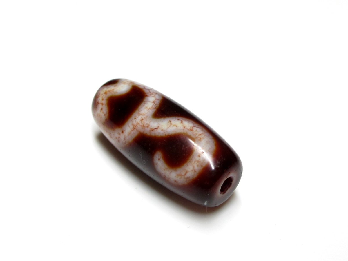 画像4: 高級老鉱朱砂紅・水蓮花天珠 29mm (4)