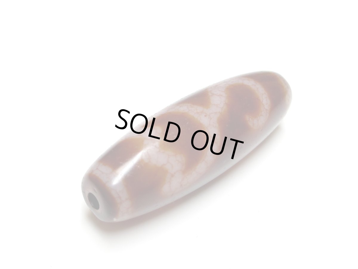 画像3: 高級老鉱朱砂紅・水蓮花天珠 39mm (3)