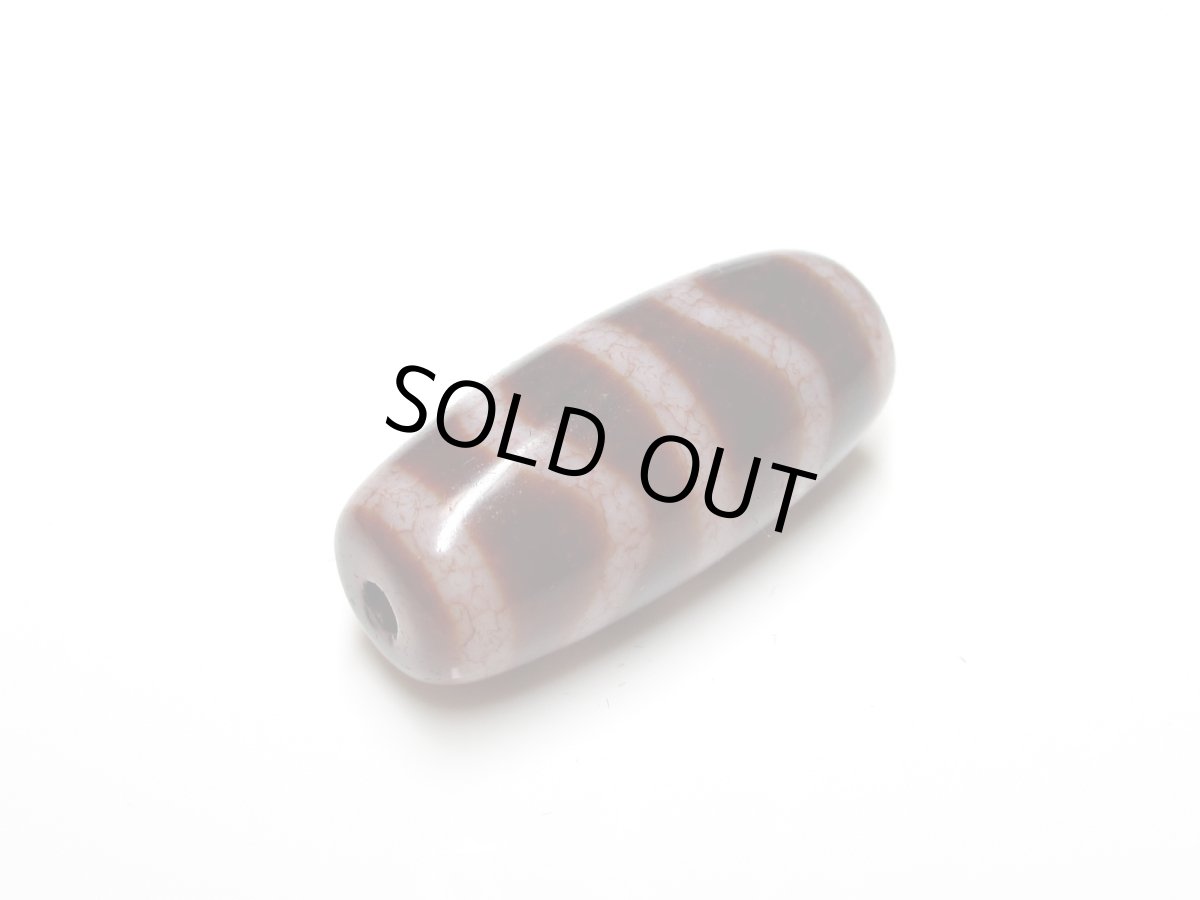 画像5: 高級老鉱朱砂紅・水紋天珠 30mm (5)