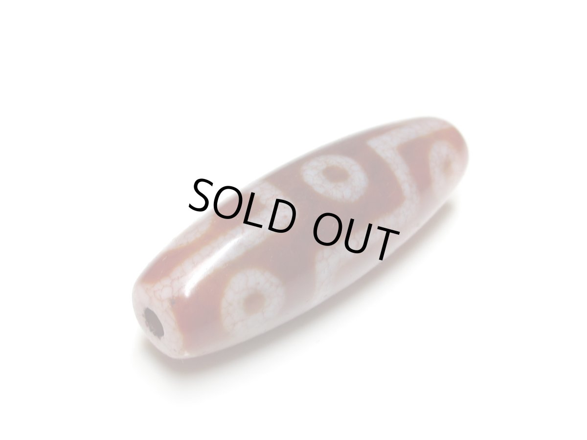 画像3: 高級老鉱朱砂紅・九眼天珠 3９mm (3)