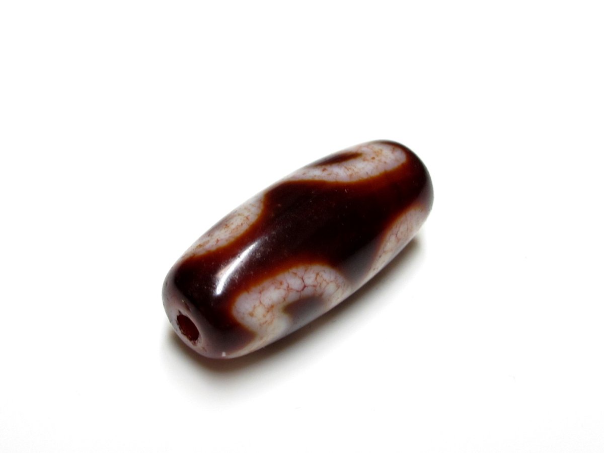 画像5: 高級老鉱朱砂紅・水蓮花天珠 29mm (5)