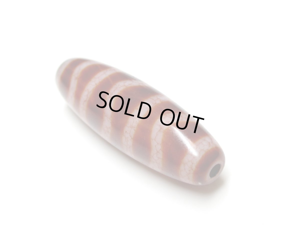 画像6: 高級老鉱朱砂紅・水紋天珠 39mm (6)