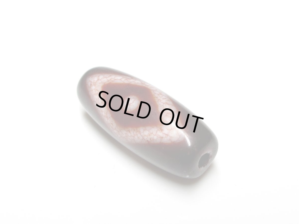 画像2: 高級老鉱朱砂紅・天地星辰天珠 30mm (2)