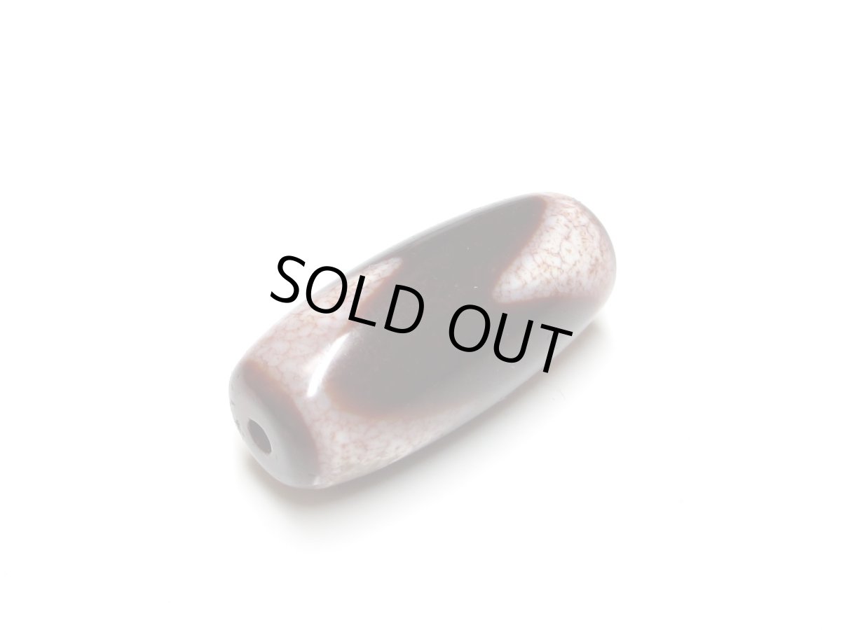 画像5: 高級老鉱朱砂紅・虎牙天珠 29.5mm (5)