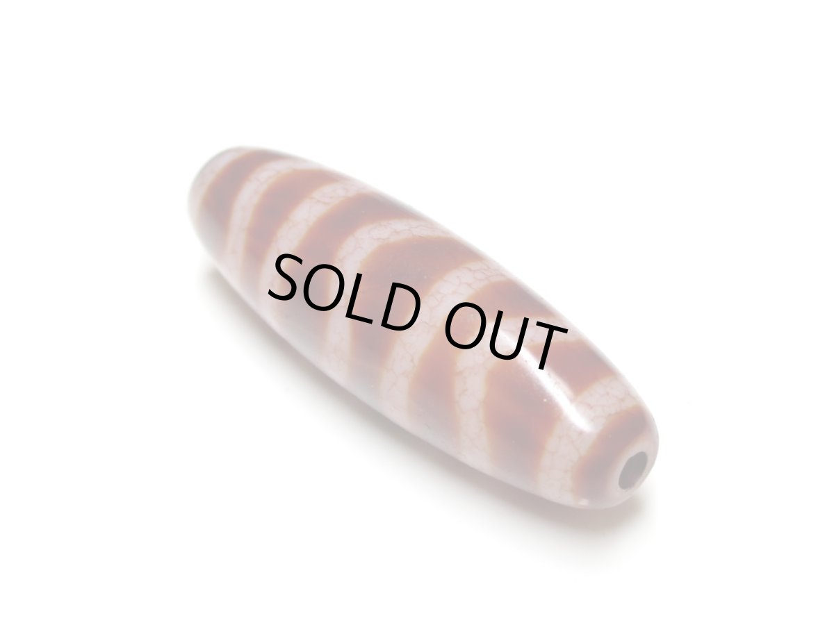 画像4: 高級老鉱朱砂紅・水紋天珠 39mm (4)