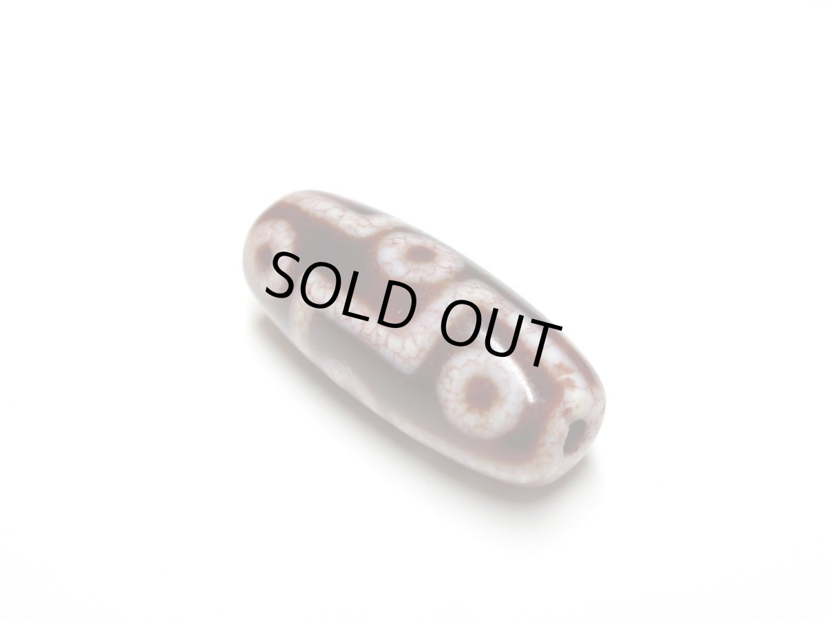 画像4: 高級老鉱朱砂紅・九眼天珠 29mm (4)