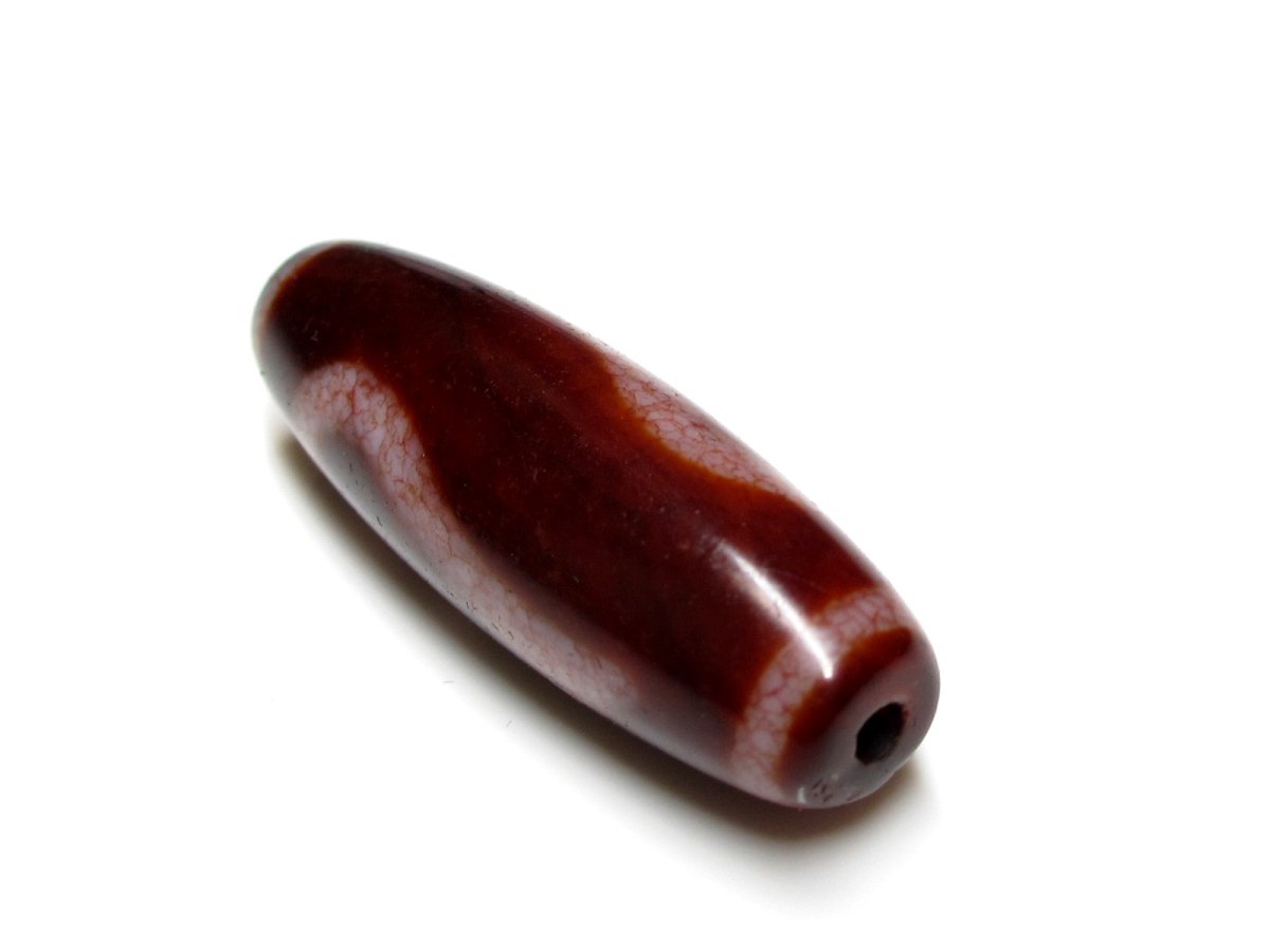 画像6: 高級老鉱朱砂紅・如意天珠 38mm (6)