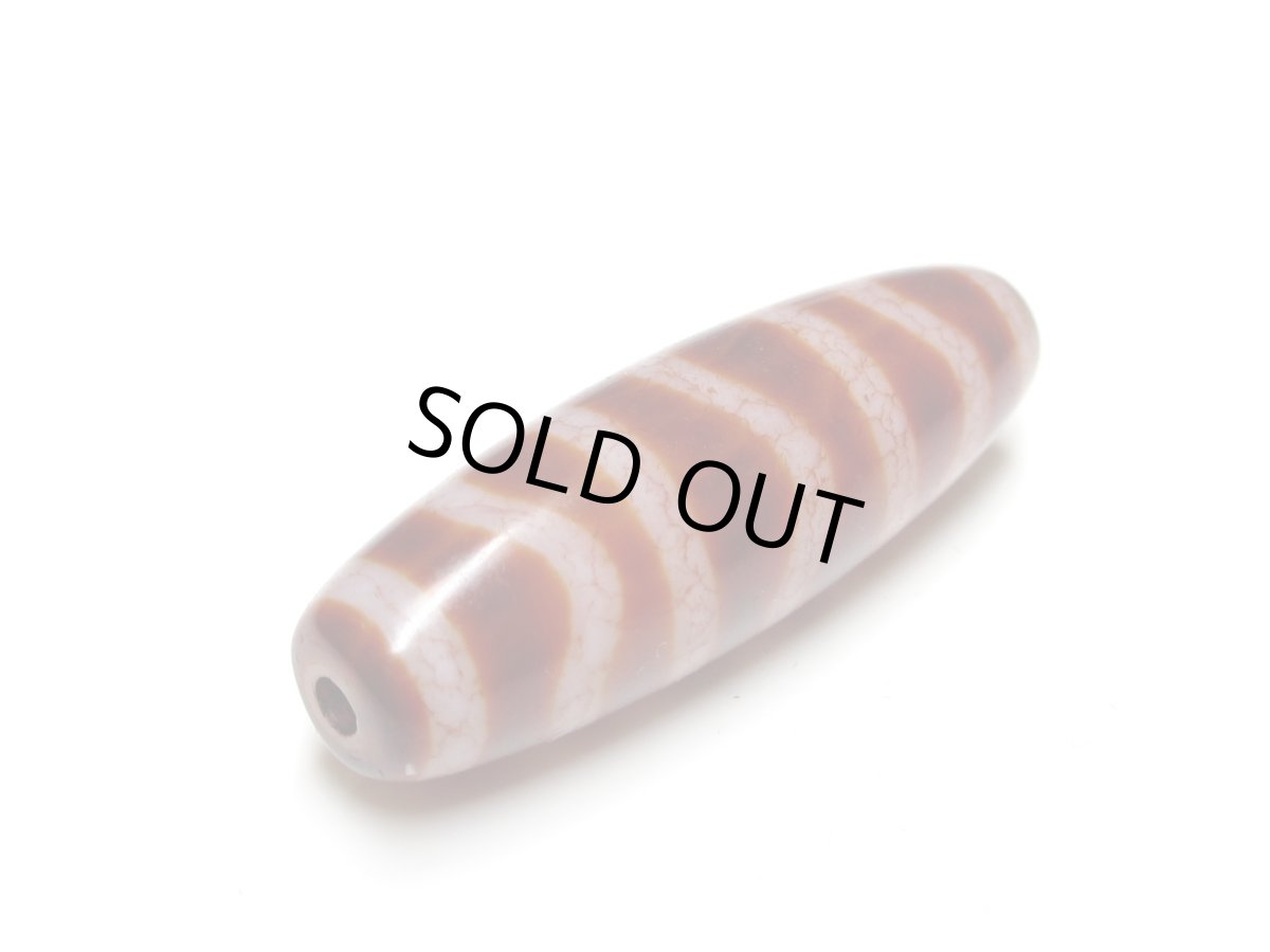 画像5: 高級老鉱朱砂紅・水紋天珠 39mm (5)