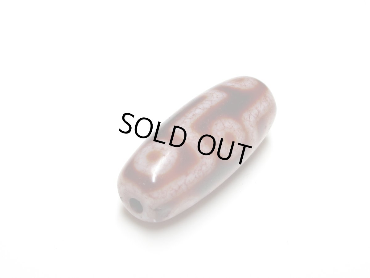 画像5: 高級老鉱朱砂紅・九眼天珠 29.5mm (5)