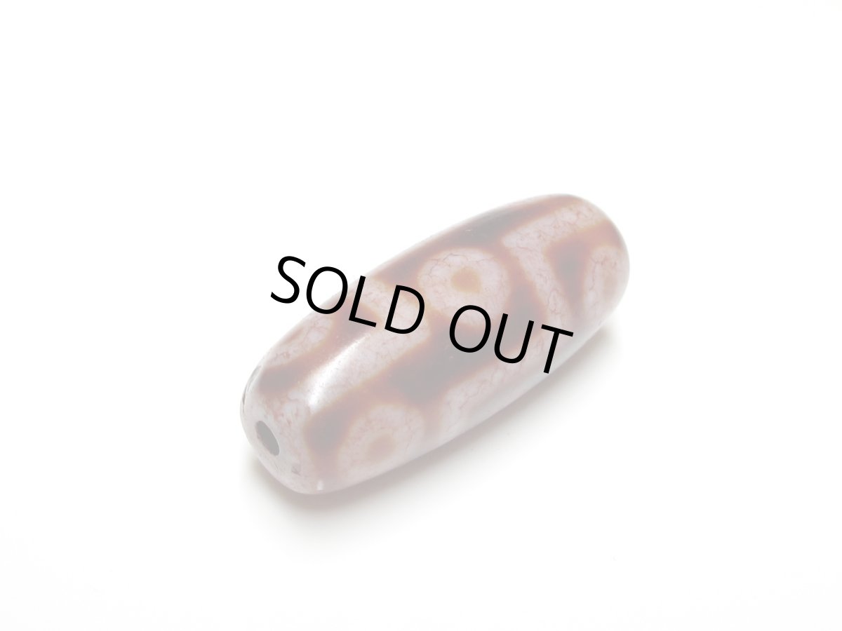 画像3: 高級老鉱朱砂紅・九眼天珠 29.5mm (3)