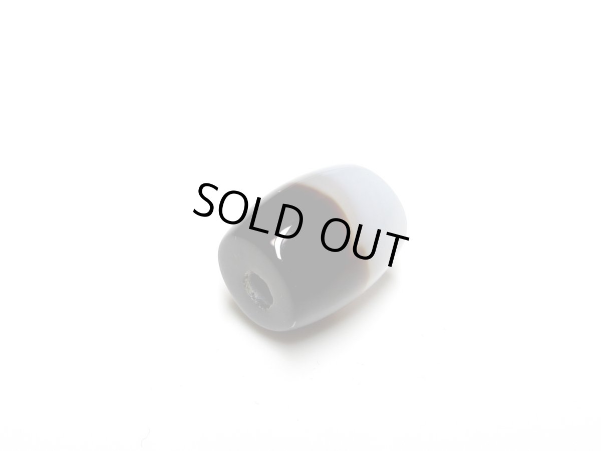 画像3: 黒地至純・黒白天珠 15mm  (3)