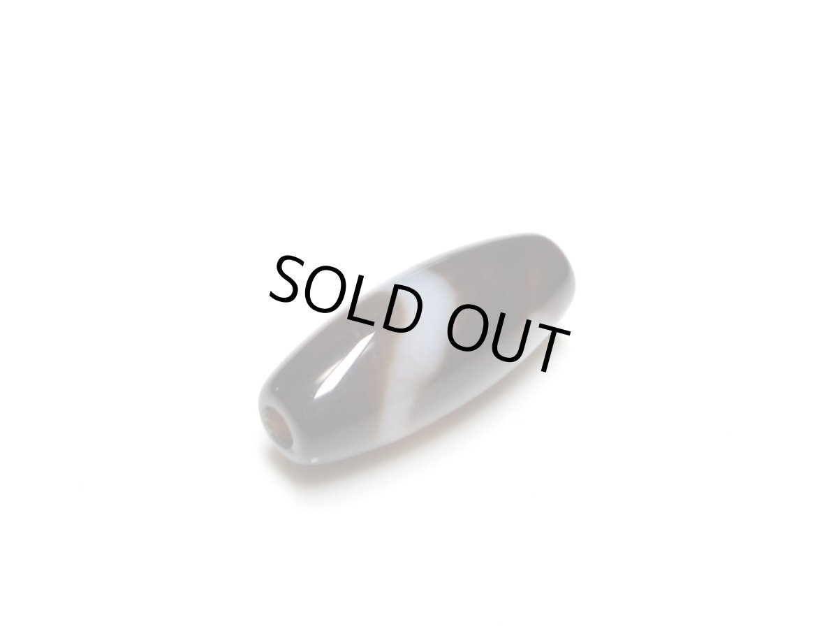 画像5: 黒地至純・白蛇天珠 20mm (5)