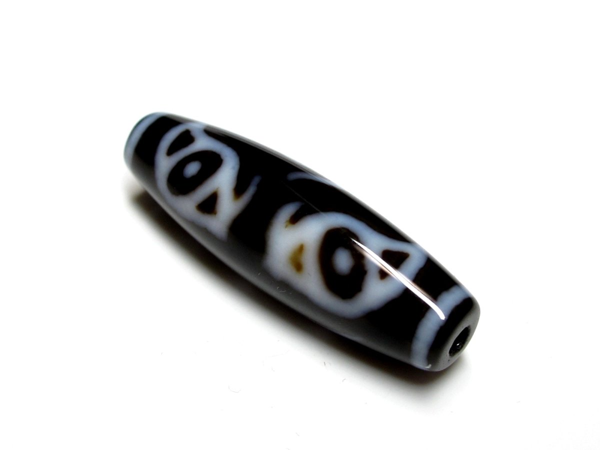 画像2: 黒地至純・龍眼梵字天珠・文珠菩薩 (2)