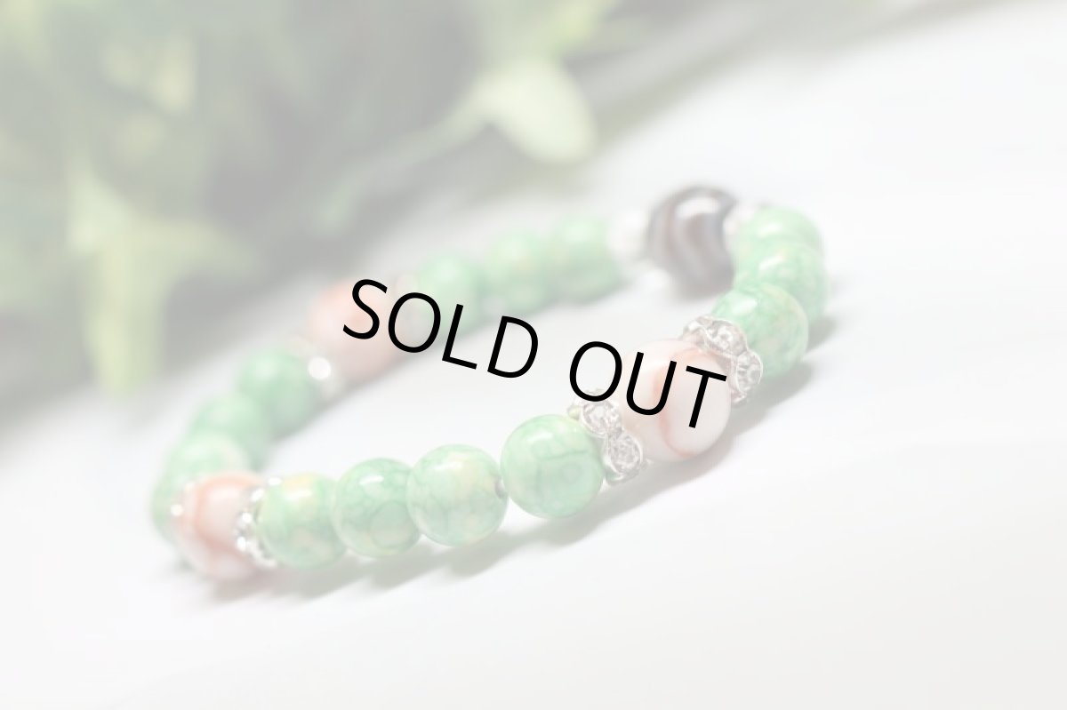 画像4: 至純水紋天珠ブレス (4)