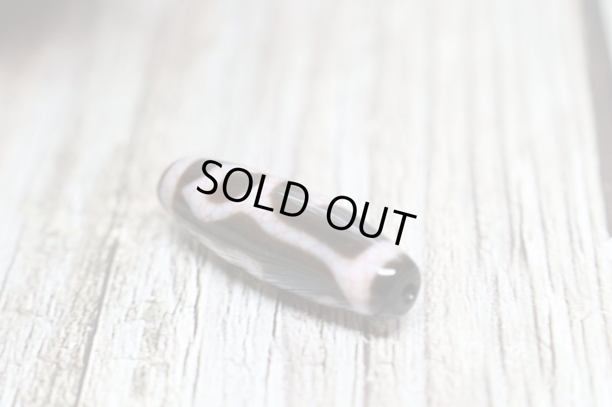 画像2: 血糸龍紋・水蓮花天珠 38mm (2)