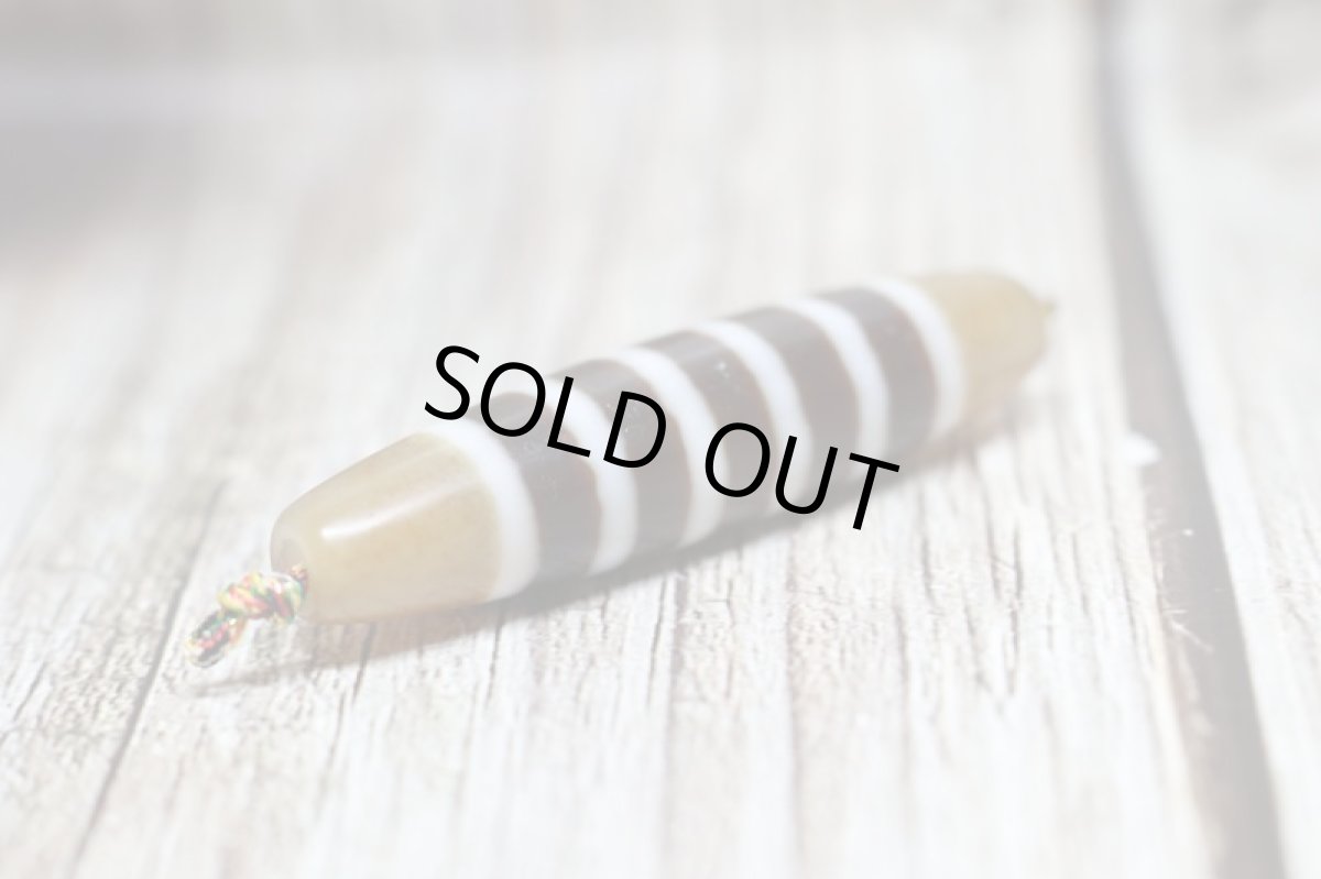 画像2: 風化龍鱗・線天珠 57mm (2)