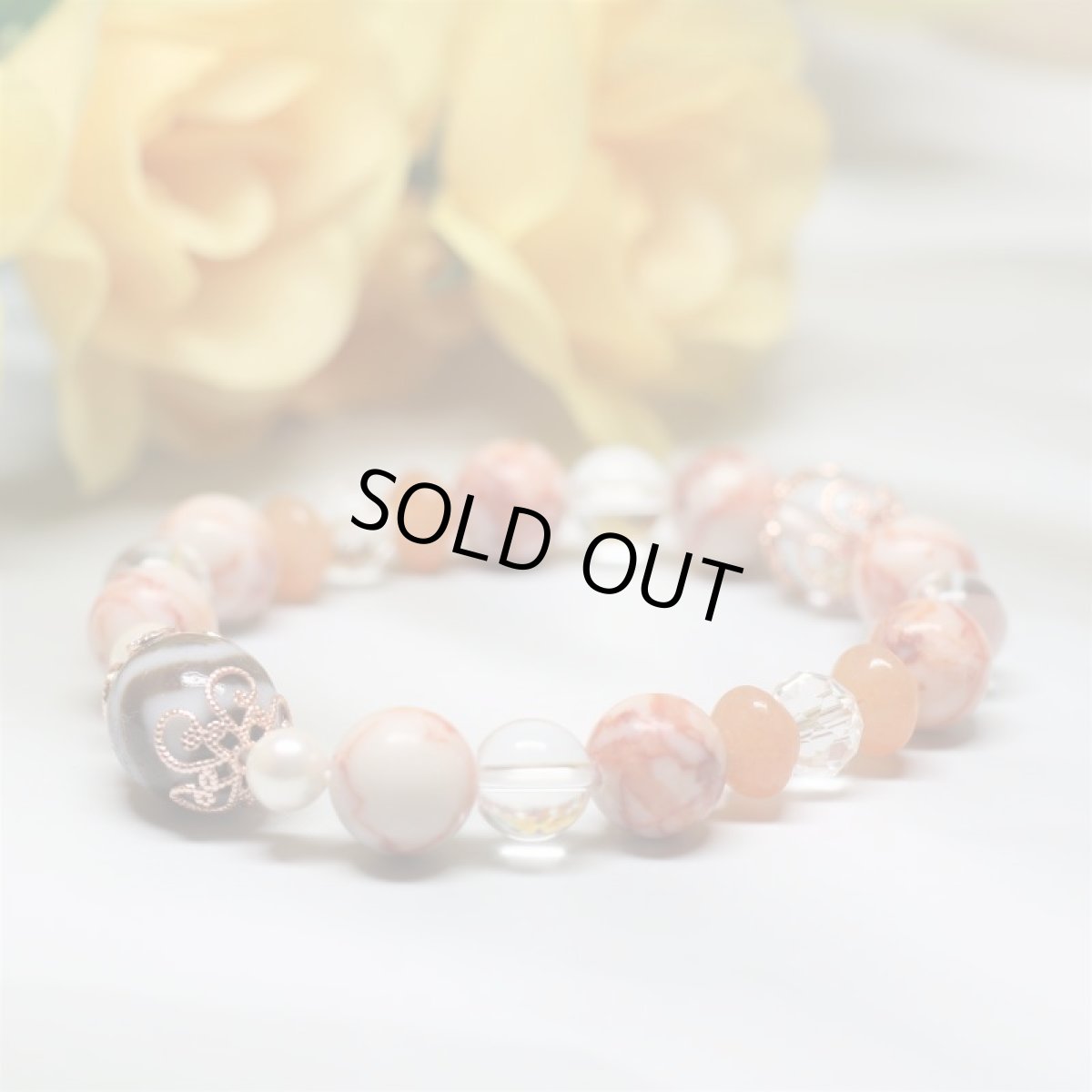 画像2: 虎牙天珠ブレスレット  パール 水晶  魔除け (2)