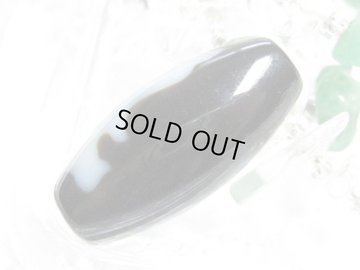 画像3: 黒地至純・観音天珠 25mm (3)