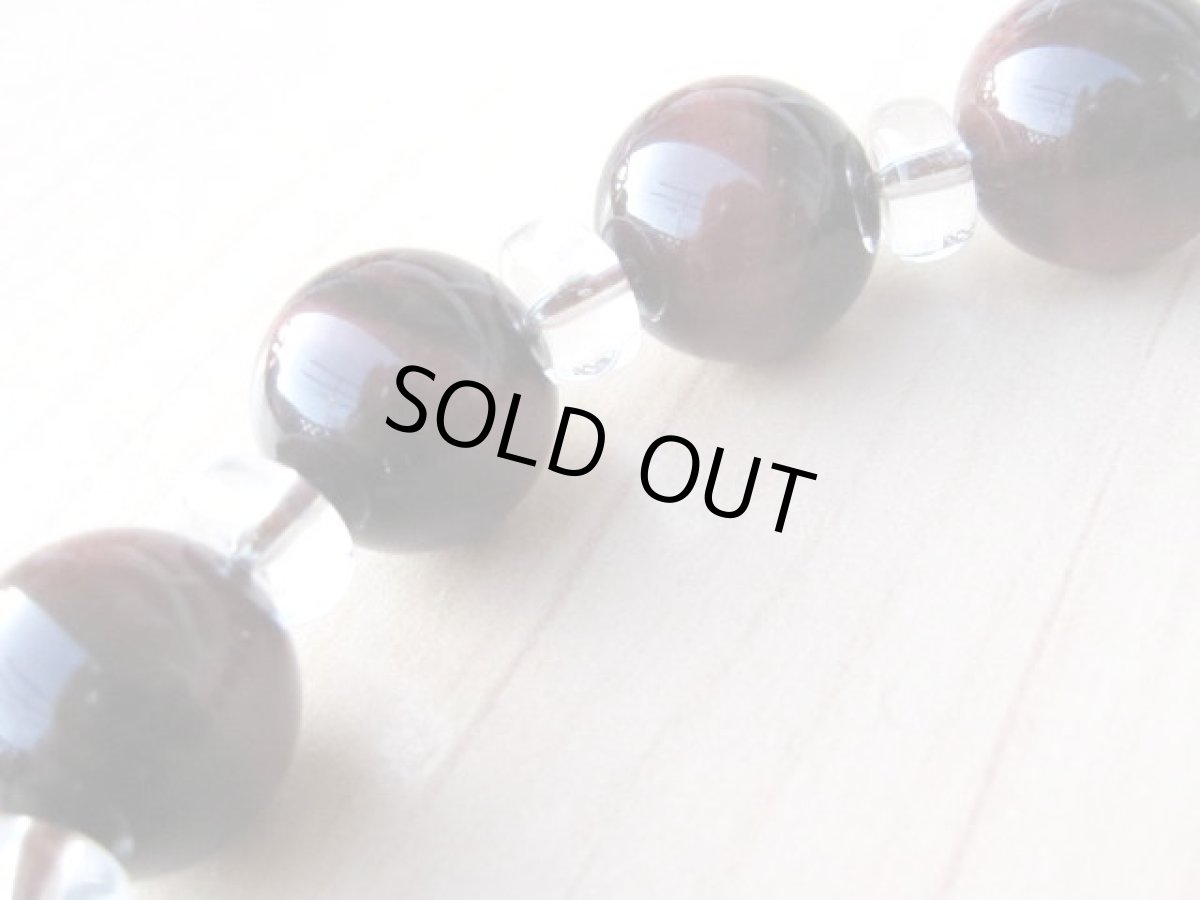 画像3: 天然石アクセサリー・レッドタイガーアイ金彫五爪龍ブレスレット12mm (3)