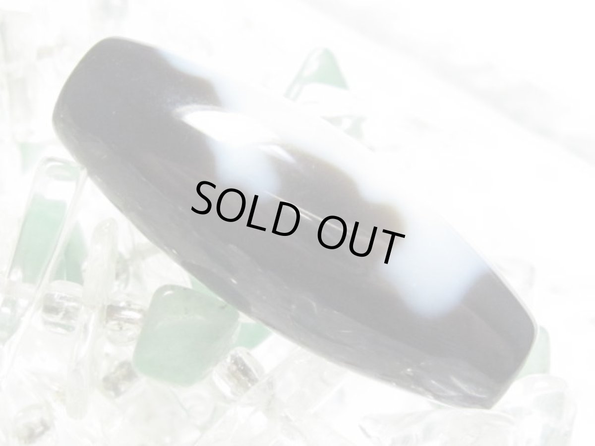 画像2: 黒地至純・観音天珠 30mm (2)