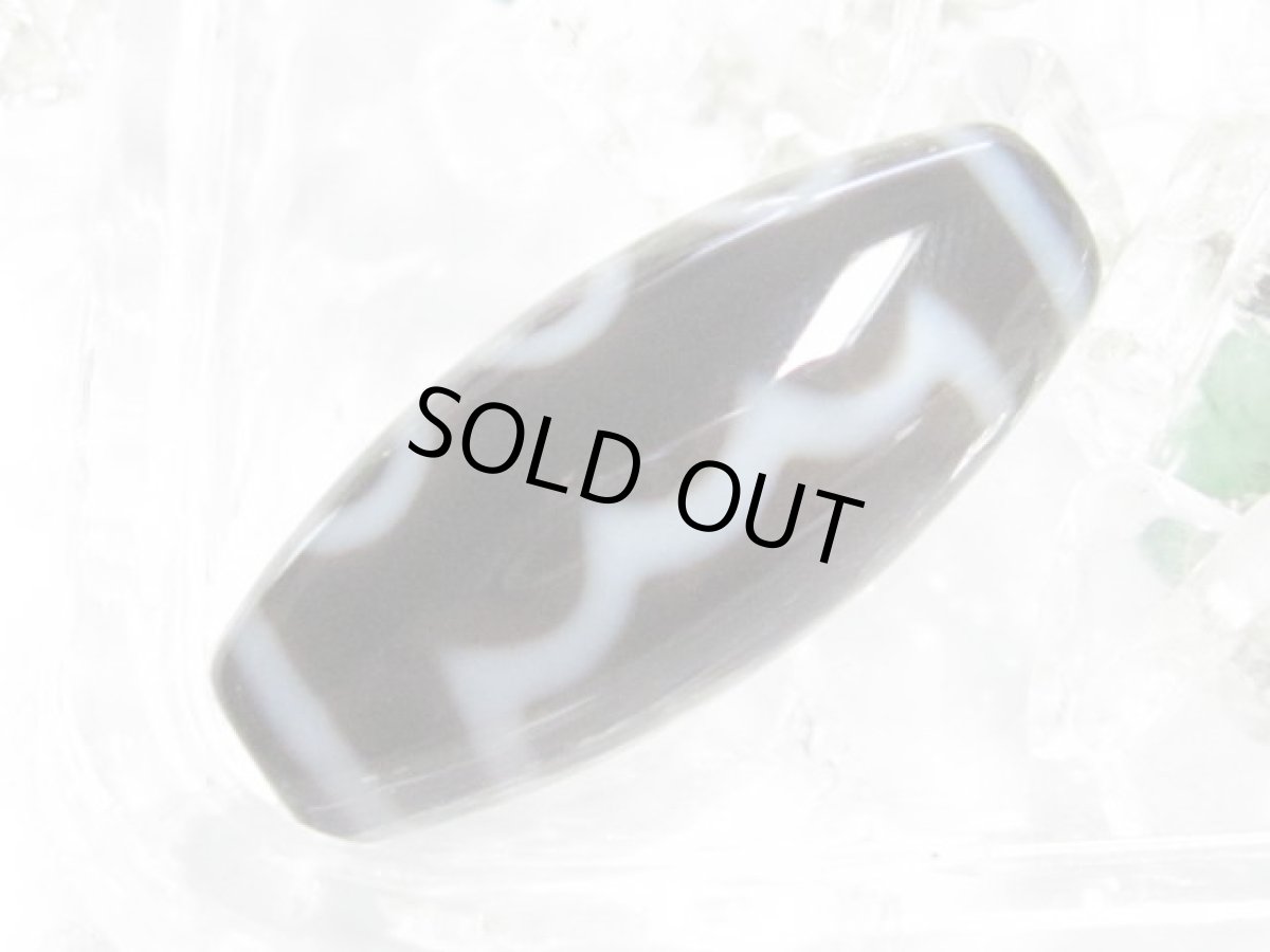 画像3: 黒地至純・五眼天珠 25mm (3)