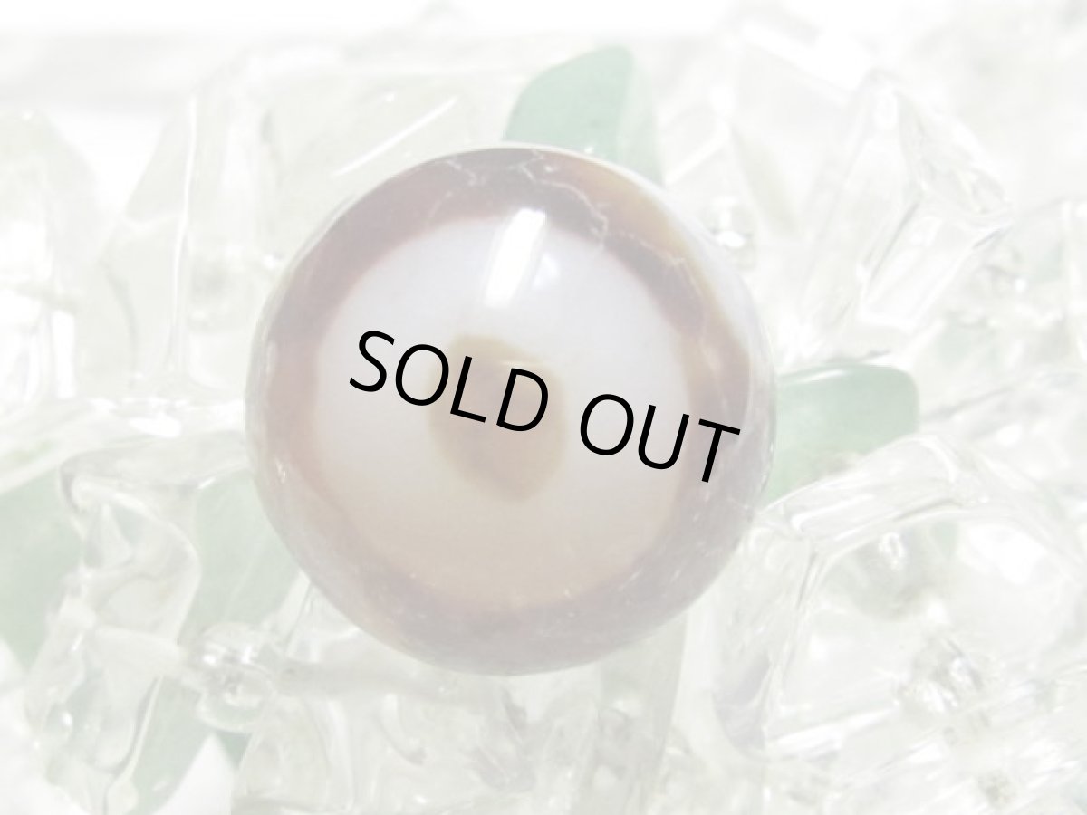 画像2: 紅鱗紋丸型・天地天珠 14mm (2)