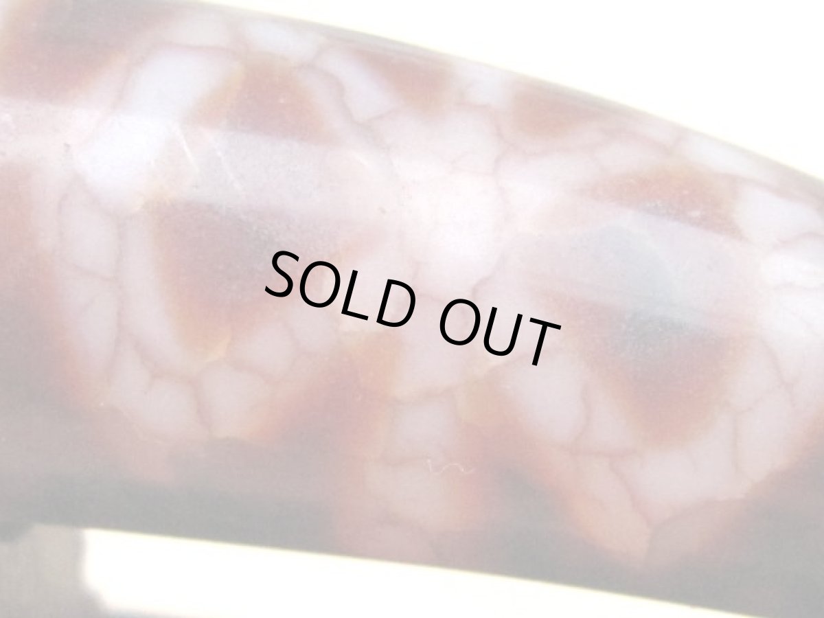 画像4: 牛角老鉱紅玉髄金剛杵天珠置物  (4)