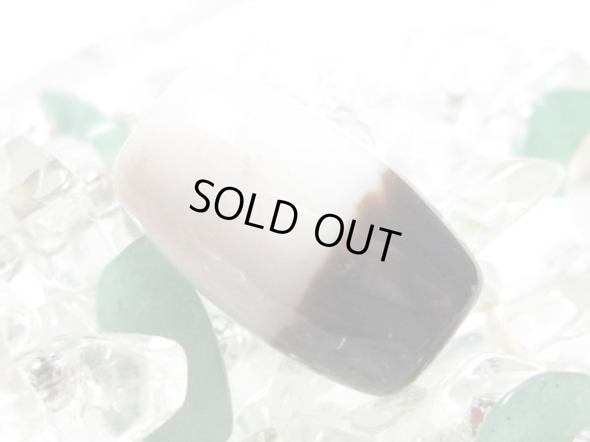 画像2: 黒地至純・黒白天珠 15mm  (2)