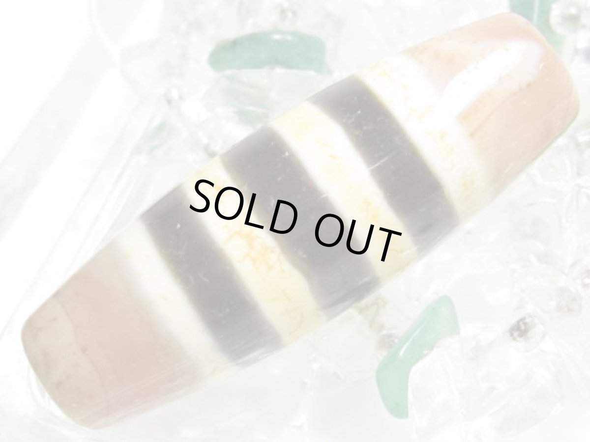 画像3: 至純天珠・三色線天珠 42mm (3)