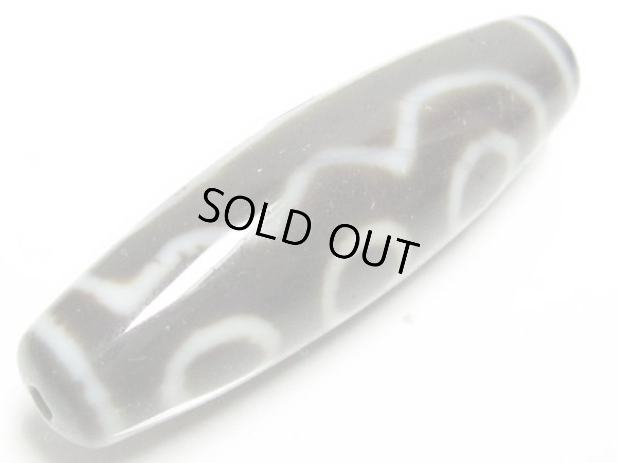 画像3: 黒地至純・双心三眼天珠 45mm (3)