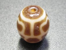 画像3: 至純風化紋・蓮花天珠 19mm (3)