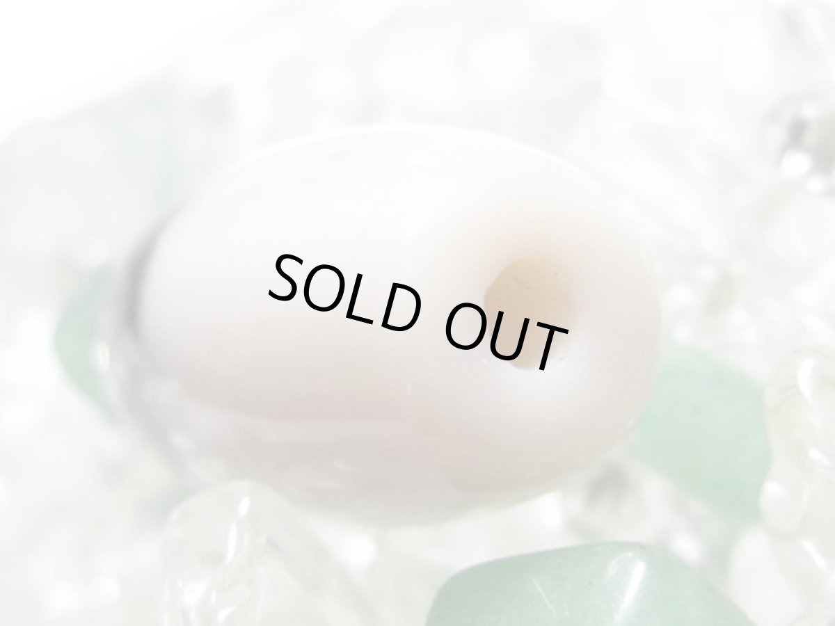 画像3: 黒地至純・黒白天珠 15mm  (3)