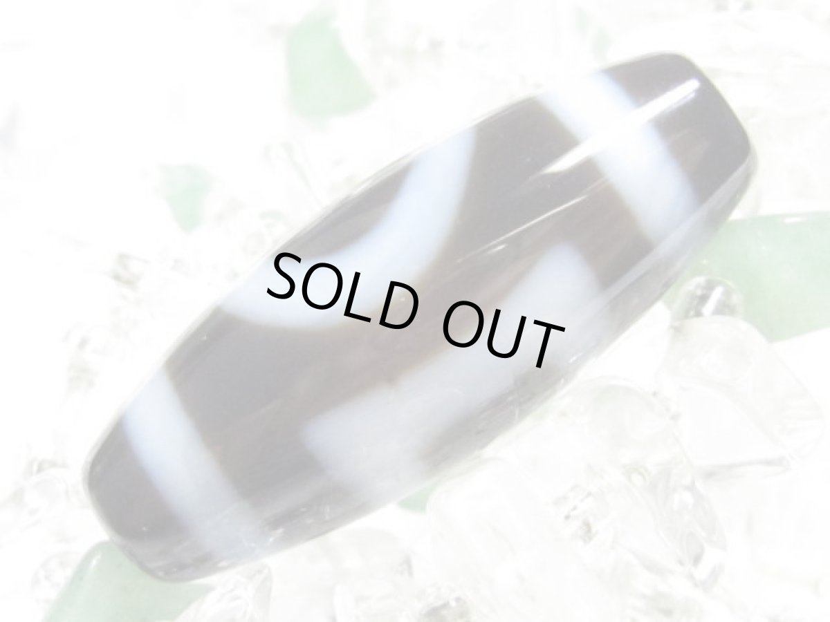 画像3: 黒地至純・天地天珠 30mm (3)